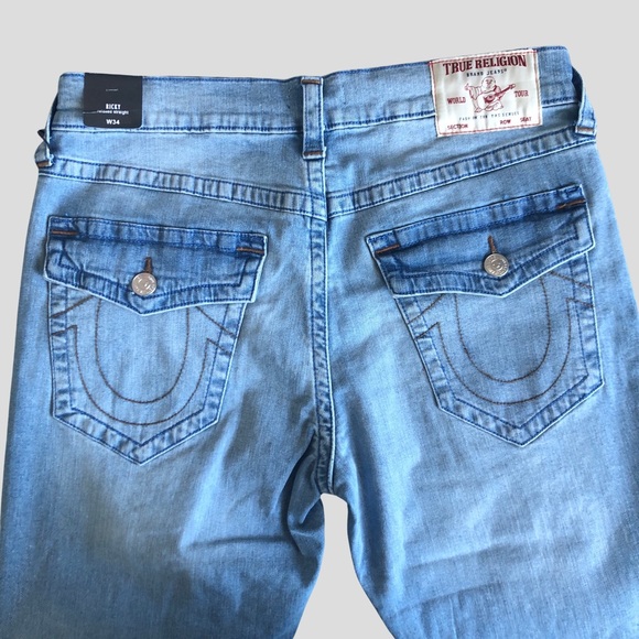 True Religion Ricky Sn Flap Straight Jean W34/L34 - Picture 2 of 11